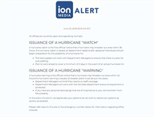 Tablet Screenshot of ionalert.com